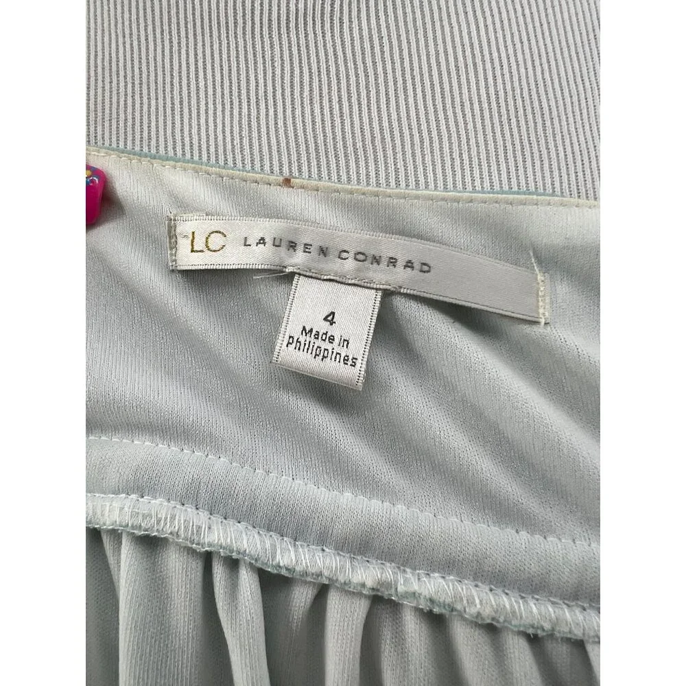 Lauren Conrad Pastel Watercolor Empire Waist Maxi Dress - Picture 13 of 14